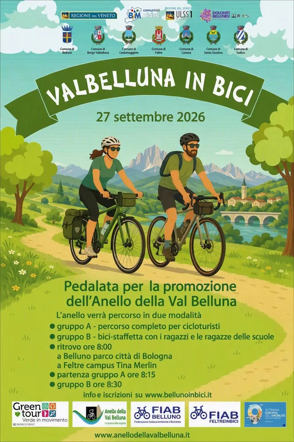 Locandina Valbelluna in Bici 2026 a Belluno (Belluno)