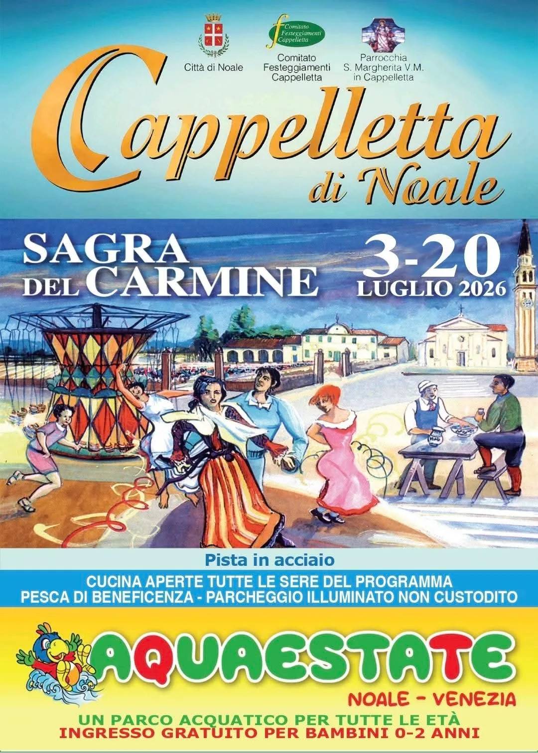 Locandina Sagra del Carmine 2026 a Noale (Venezia)