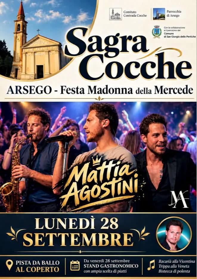 Locandina Mattia Agostini — Sagra Cocche 2026 a San Giorgio delle Pertiche (Padova)
