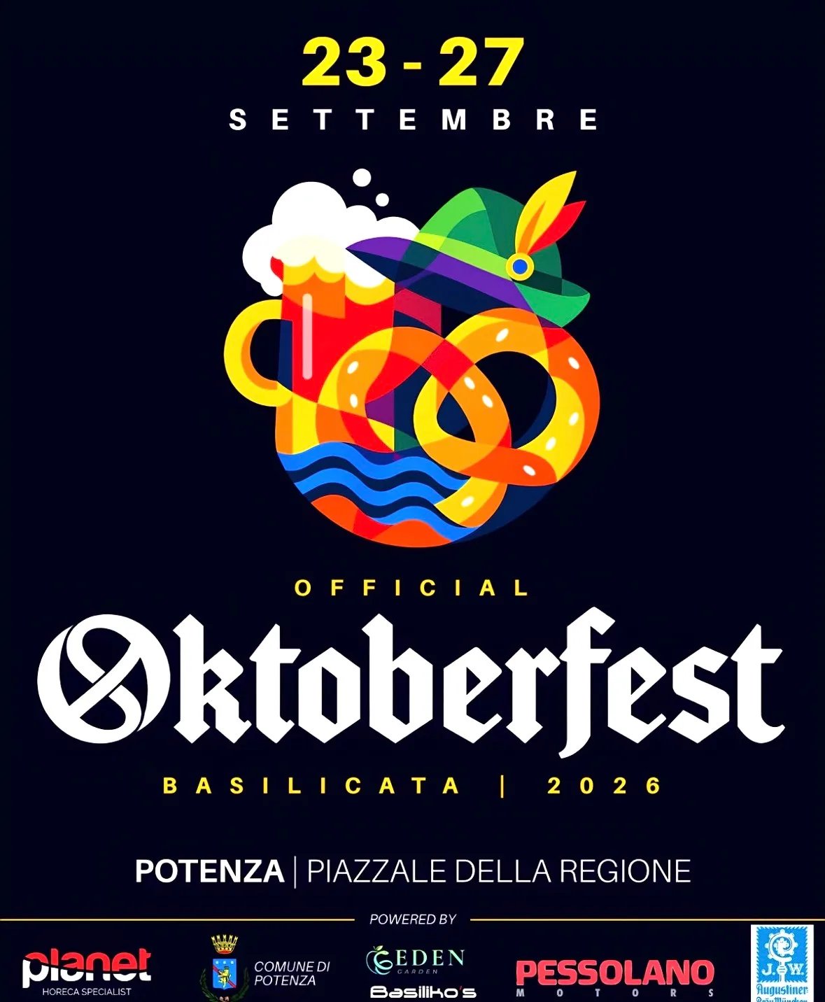 Locandina Oktoberfest Basilicata 2026 a Potenza (PZ)