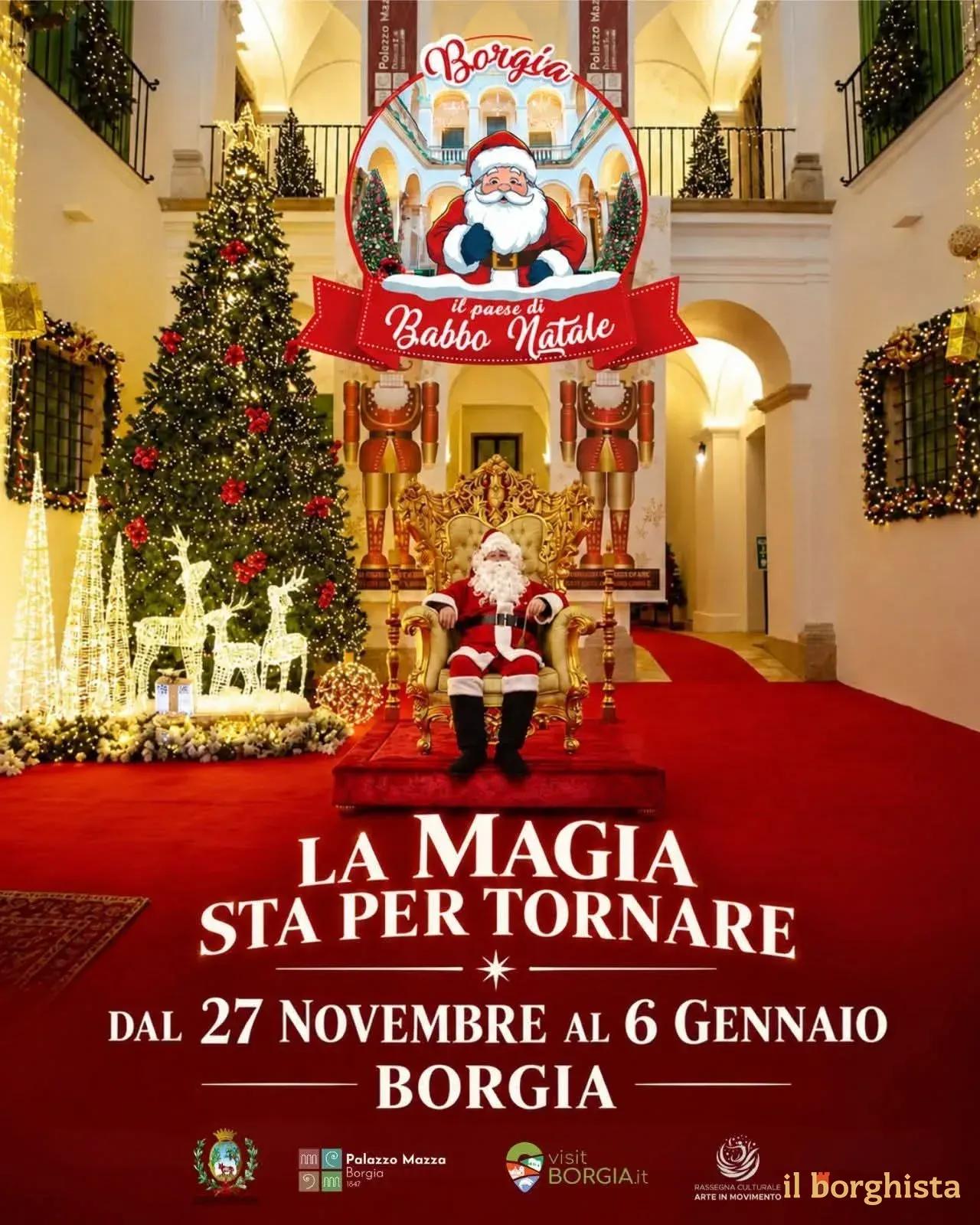 Locandina Borgia, il Paese di Babbo Natale 2026 a Borgia (Catanzaro)