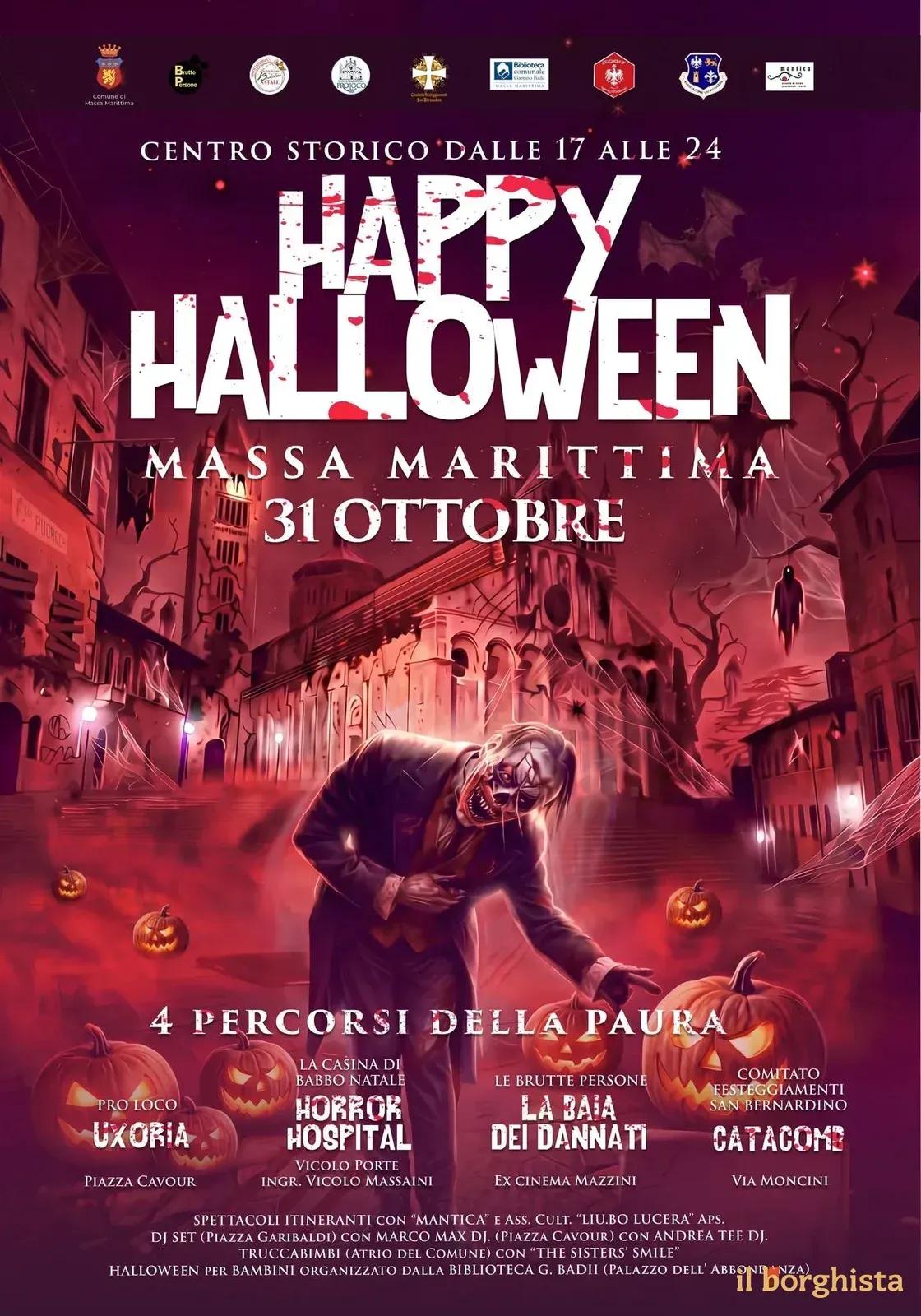 Locandina Happy Halloween Massa Marittima 2026 a Massa Marittima (Grosseto)