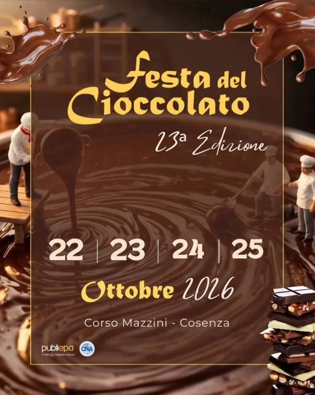 Locandina 23ª Festa del Cioccolato 2026 a Cosenza (Cosenza)