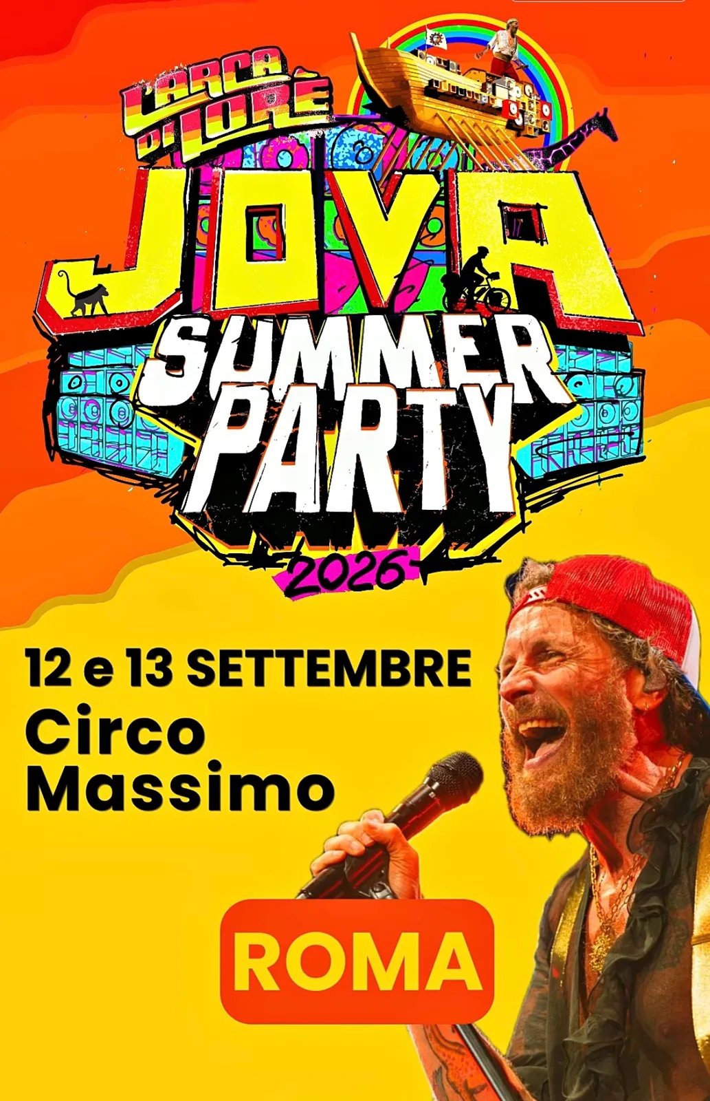 Locandina JOVA SUMMER PARTY 2026 a Roma (Roma)