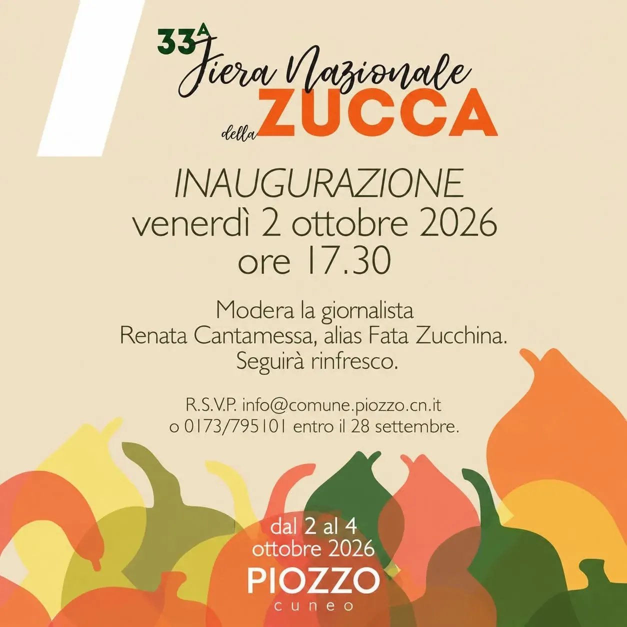 33ª Fiera della zucca 2026