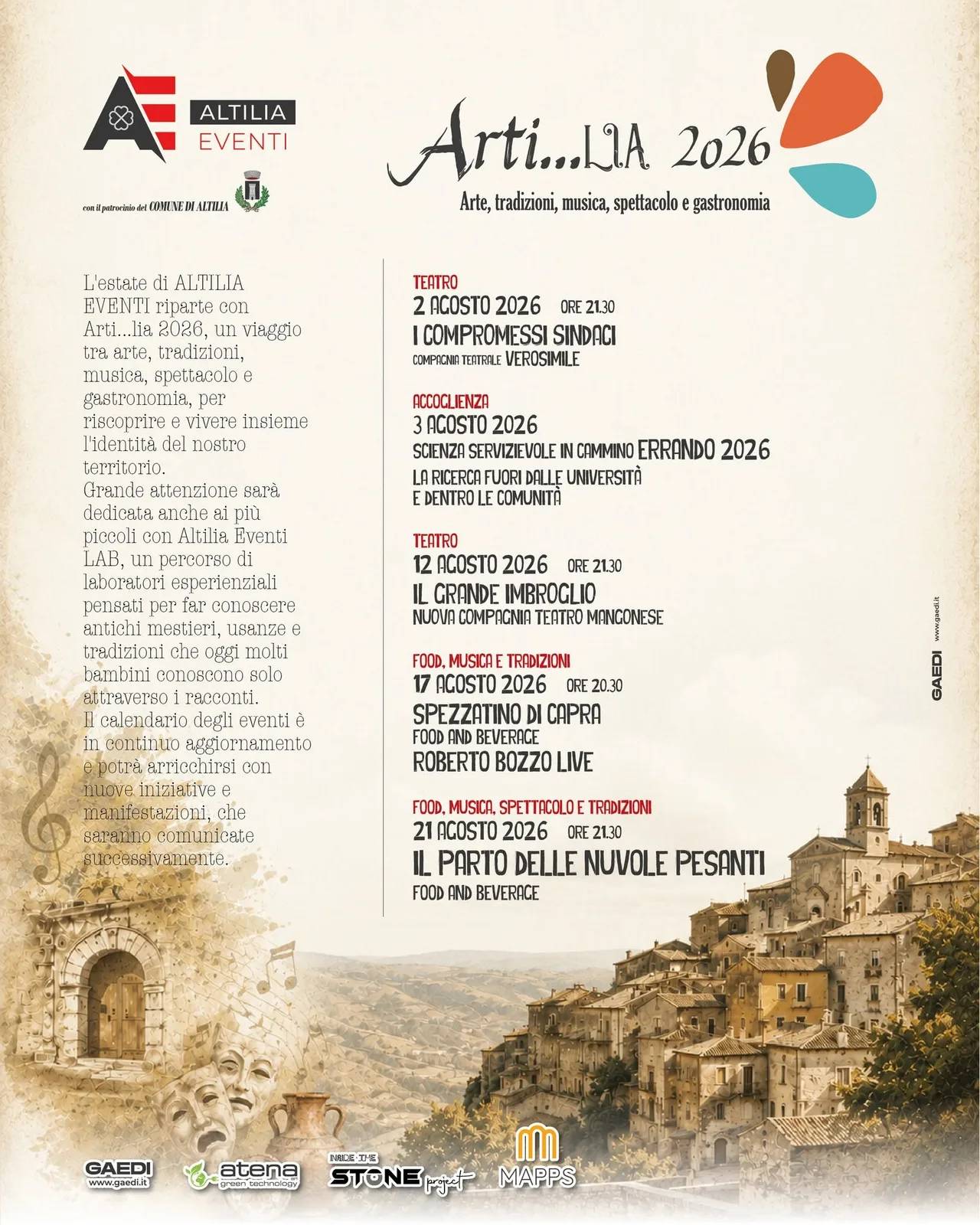 Locandina Spezzatino di Capra — Arti...lia 2026 a Altilia (Cosenza)