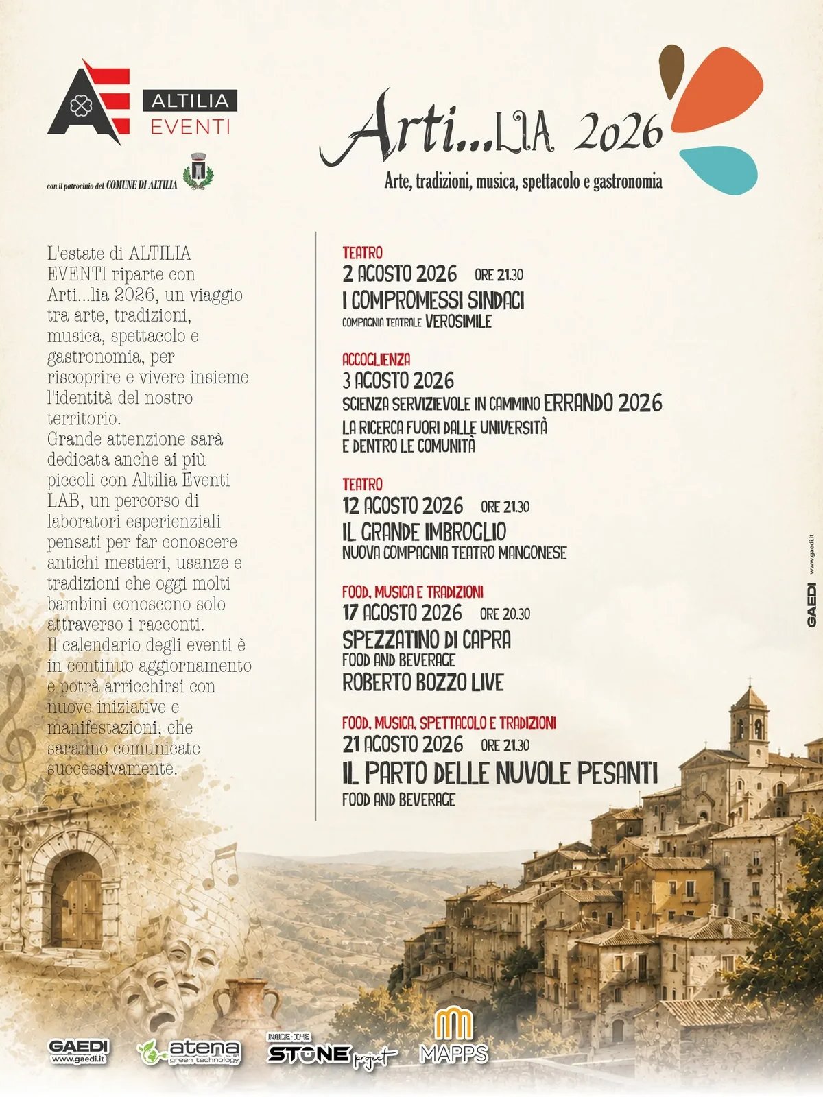 Locandina Spezzatino di Capra — Arti...lia 2026 a Altilia (Cosenza)