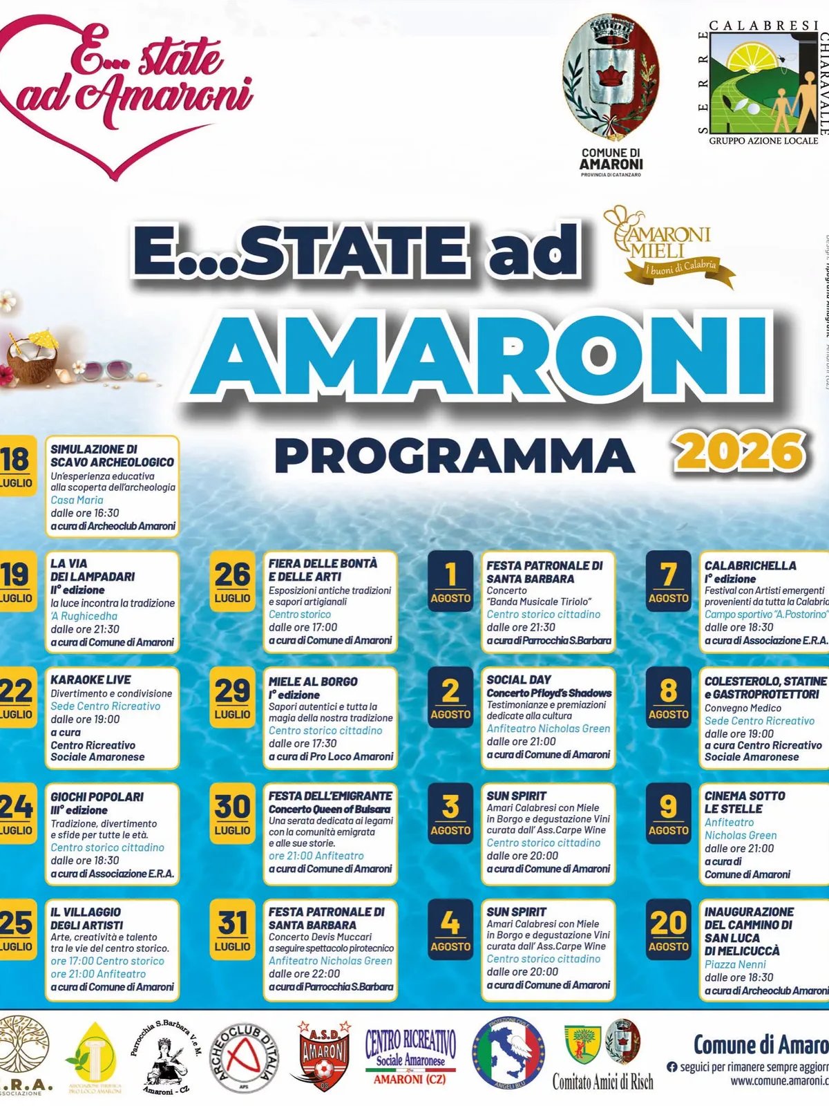 Locandina Social Day 2026 a Amaroni (Catanzaro)