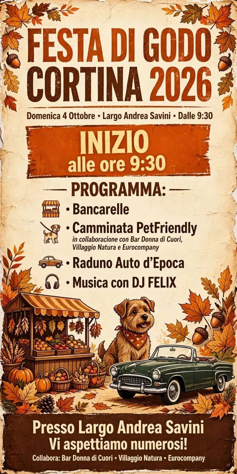 Locandina Festa di Godo Cortina 2026 a Cortina d'Ampezzo (Belluno)