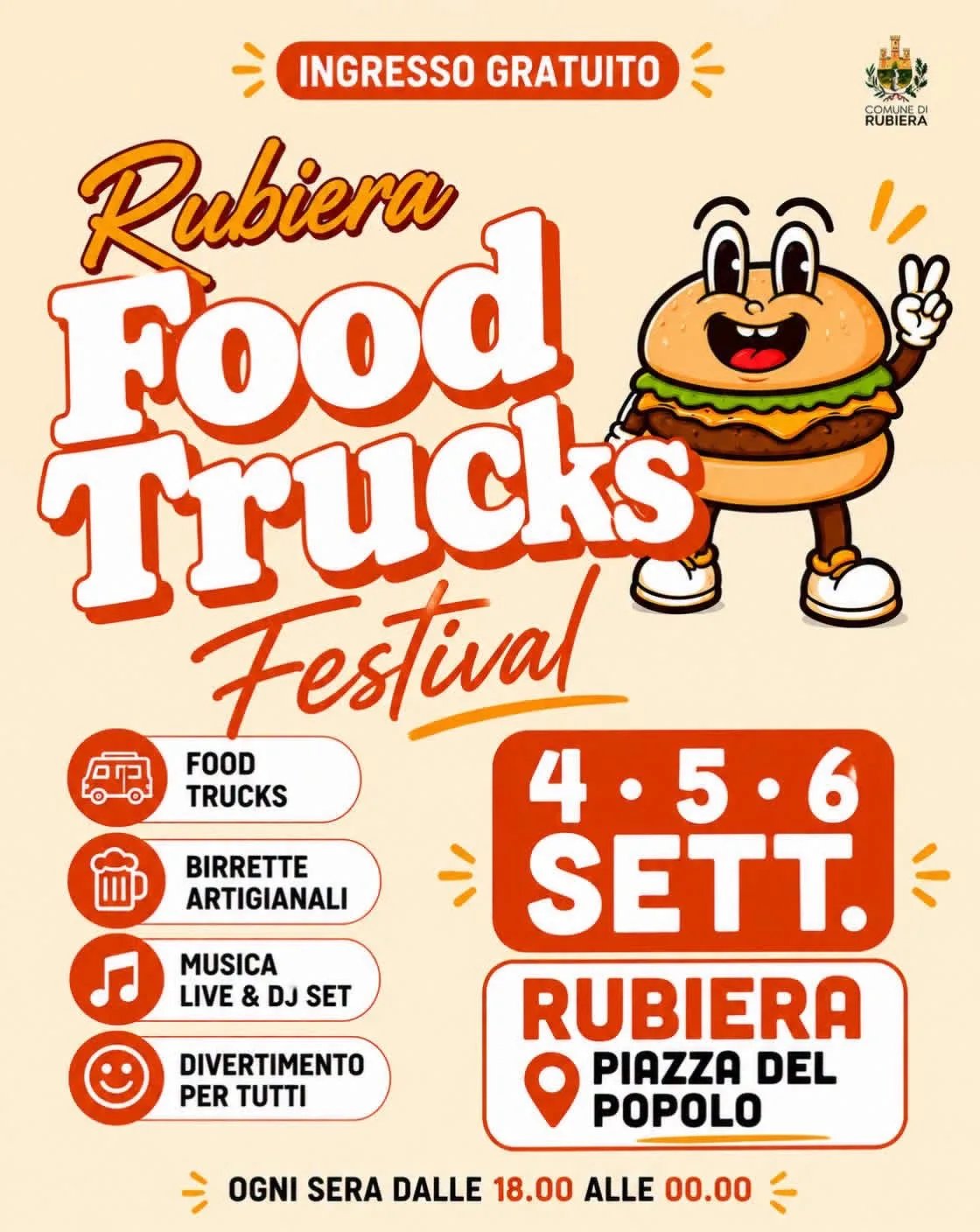 Locandina Rubiera Food Trucks Festival 2026 a Rubiera (Reggio Emilia)