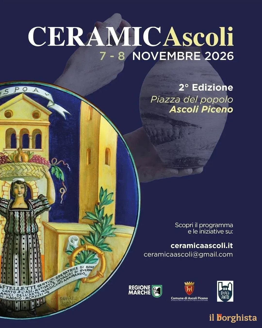 Locandina CERAMICAscoli — 2ª Edizione 2026 a Ascoli Piceno (Ascoli Piceno)