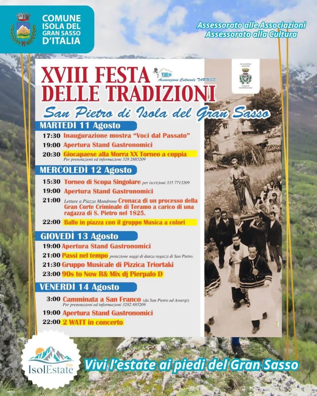 Apertura Stand Gastronomici — Isola del Gran Sasso d'Italia