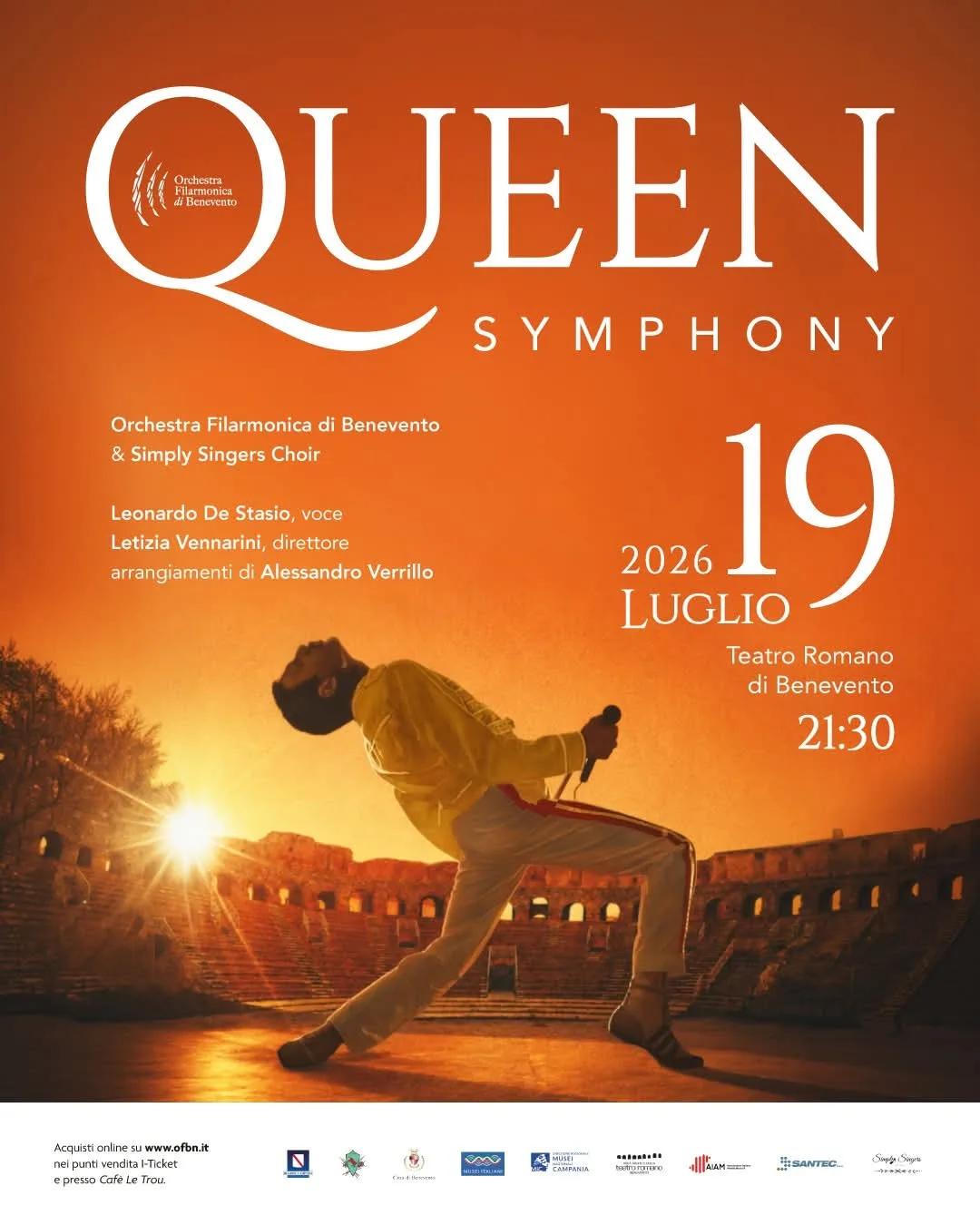 Locandina Queen Symphony 2026 a Benevento (Benevento)