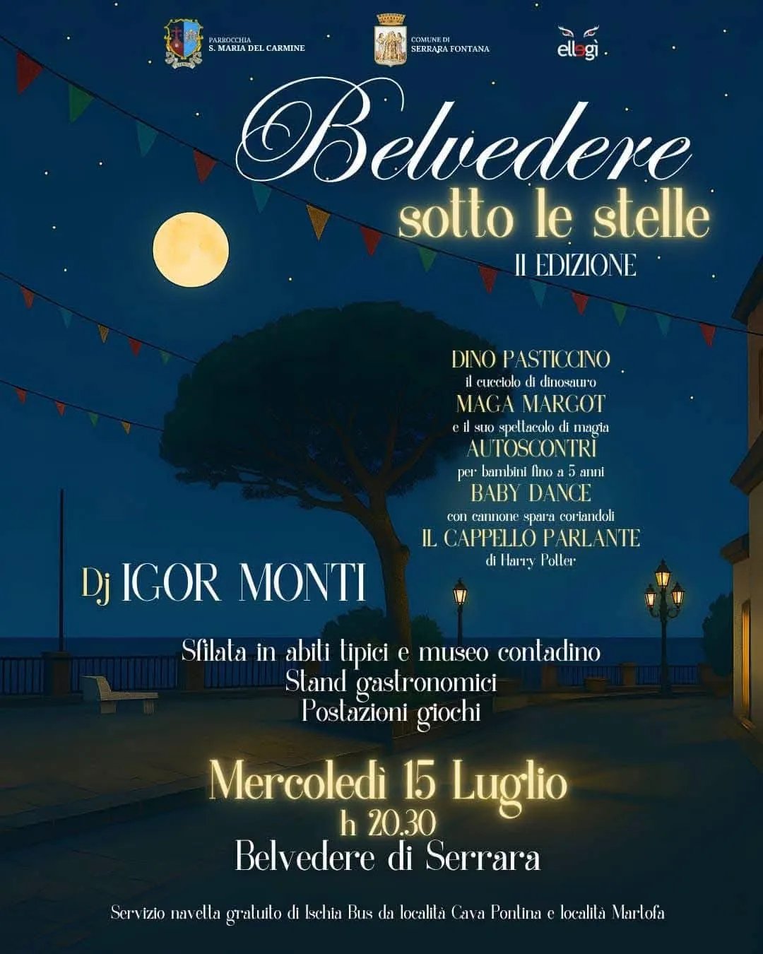 Locandina Belvedere sotto le stelle — II Edizione 2026 a Serrara Fontana (Napoli)