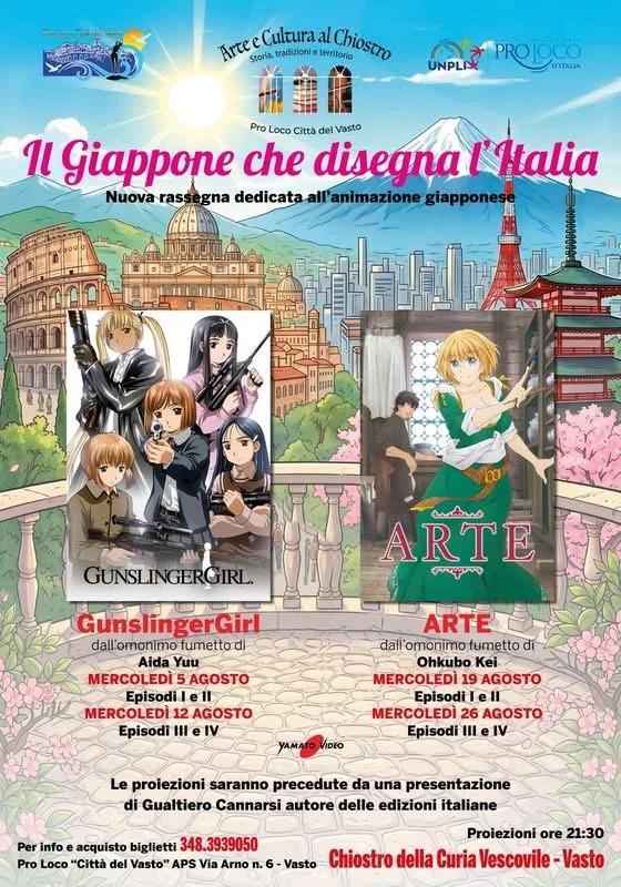 GunslingerGirl Giappone che disegna l'Italia — Vasto