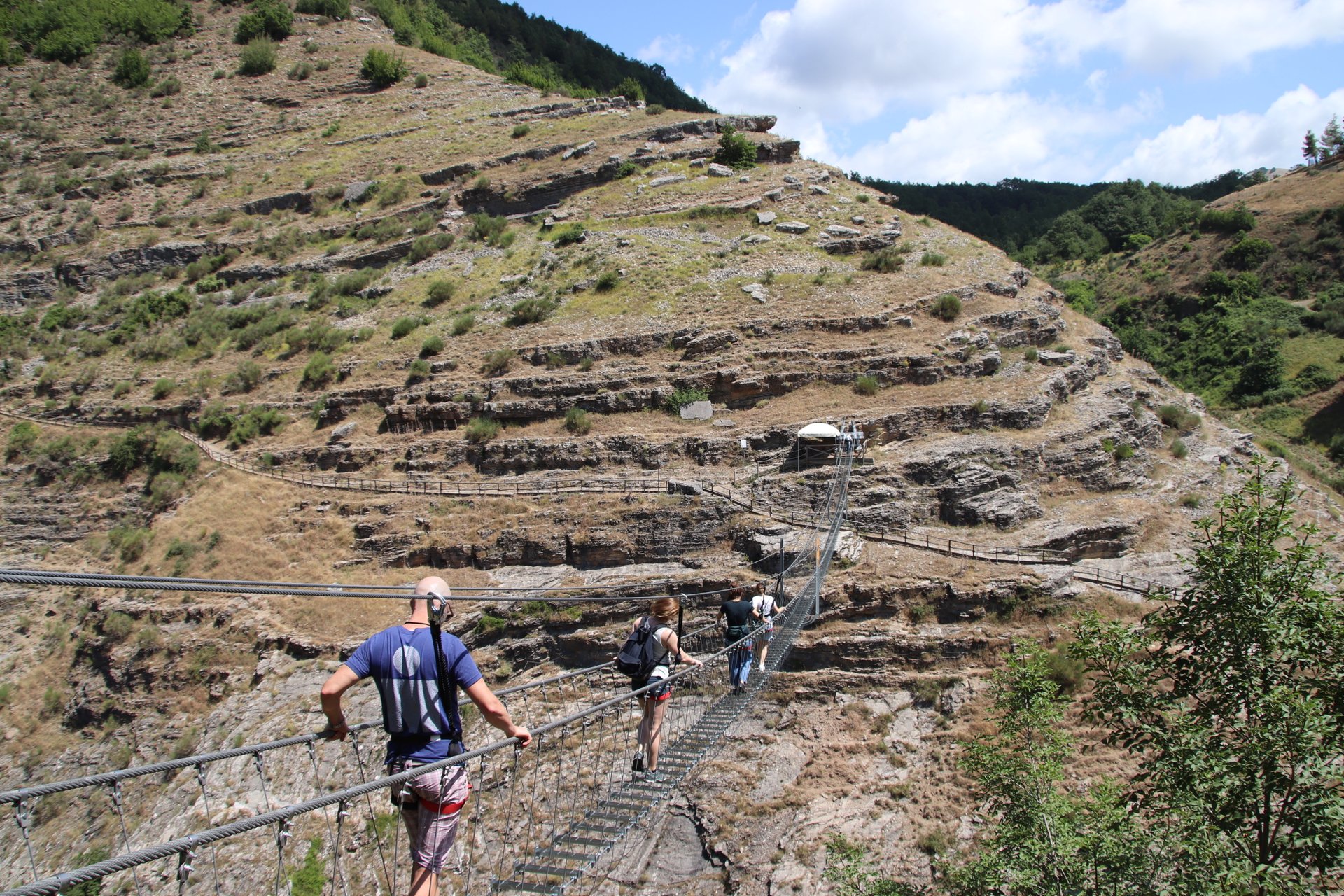 Ponte Tibetano 'Alla Luna' a Sasso di Castalda