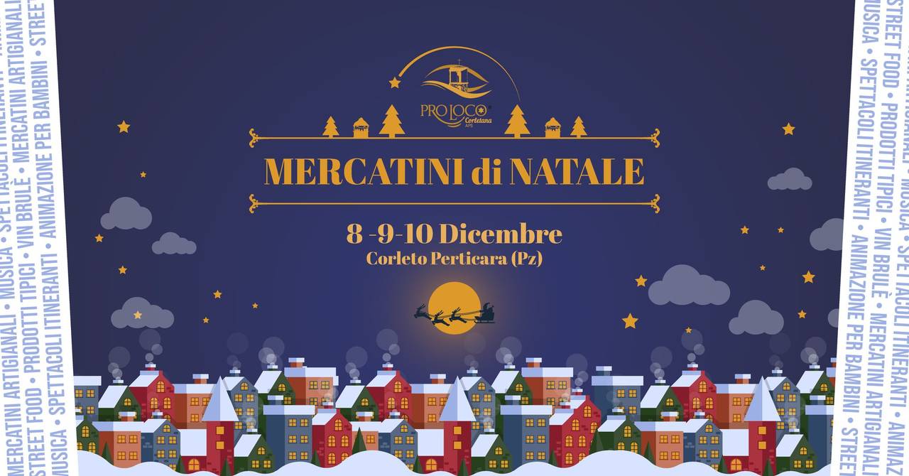 Locandina Christmas Band Itinerante 2025 a Corleto Perticara (Potenza)