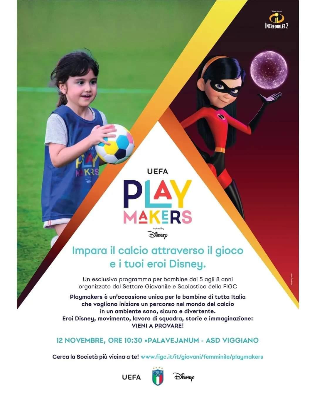 UEFA Playmakers - Impara il calcio attraverso il gioco e i tuoi eroi Disney - Vieni a provare! — Viggiano