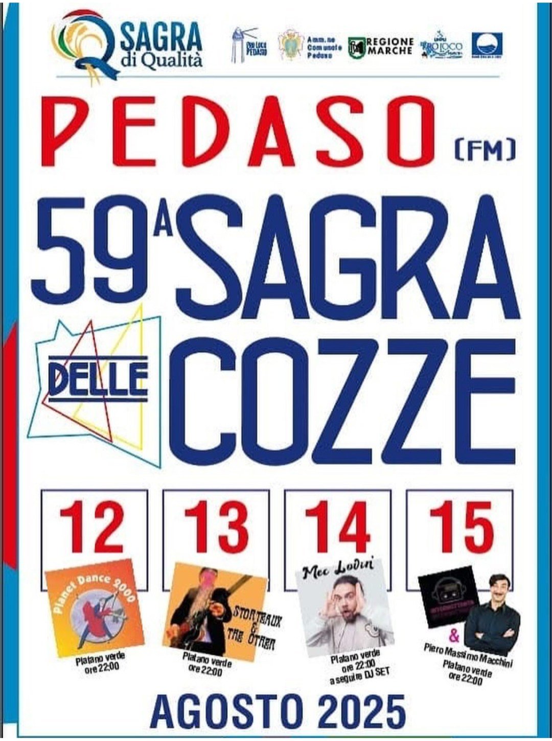 Locandina Sagra delle Cozze di Pedaso 2025 a Pedaso (Fermo)