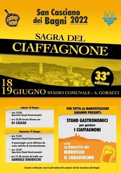 Sagra del Ciaffagnone — San Casciano dei Bagni
