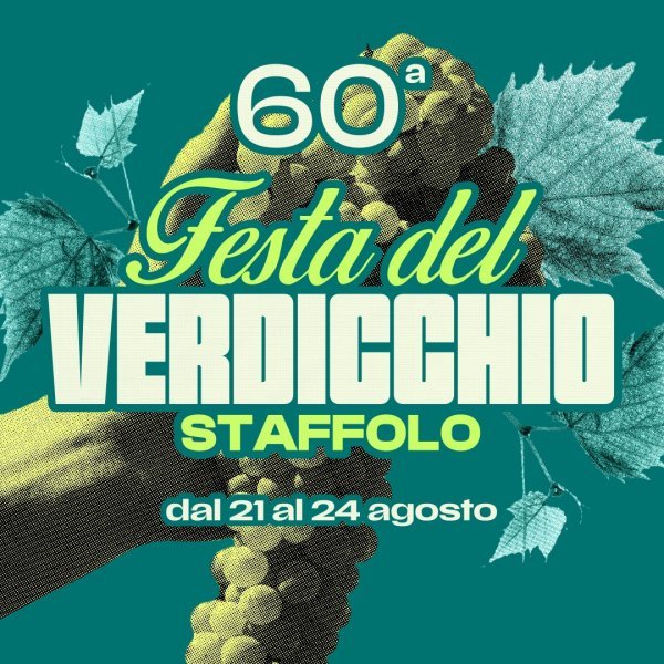 Locandina 60ª Festa del Verdicchio 2025 a Staffolo (Ancona)