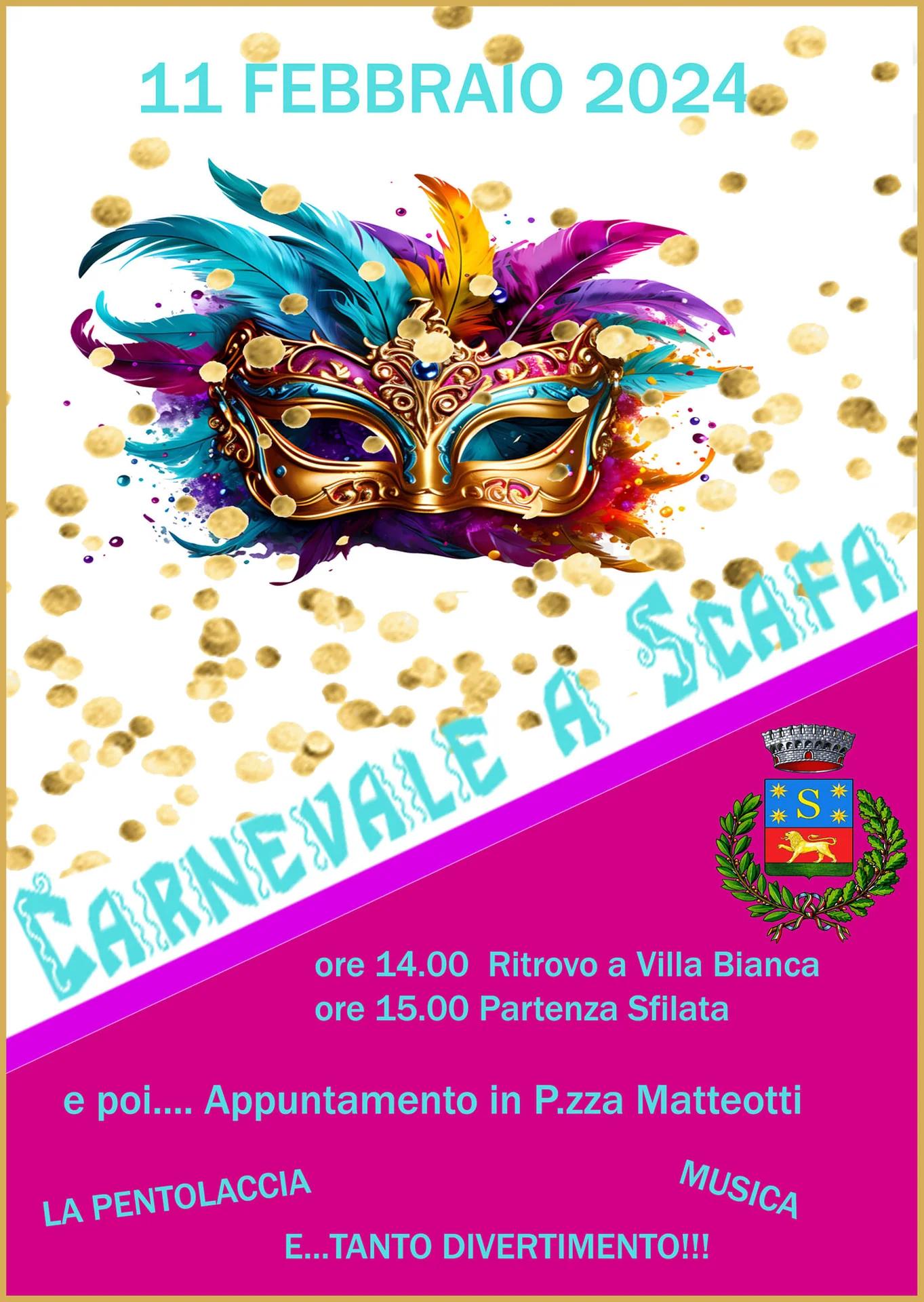 Locandina Carnevale a Scafa a Scafa (Pescara)