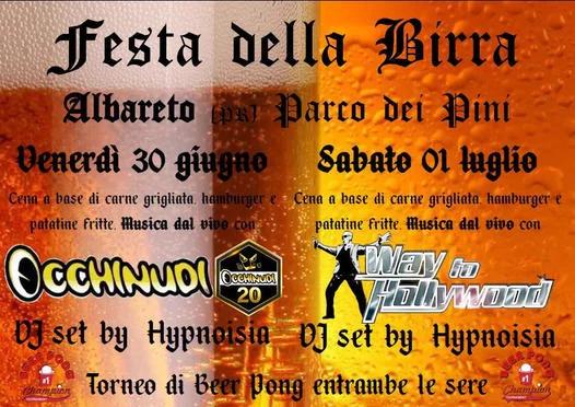 Locandina Festa della Birra a Albareto (Parma)
