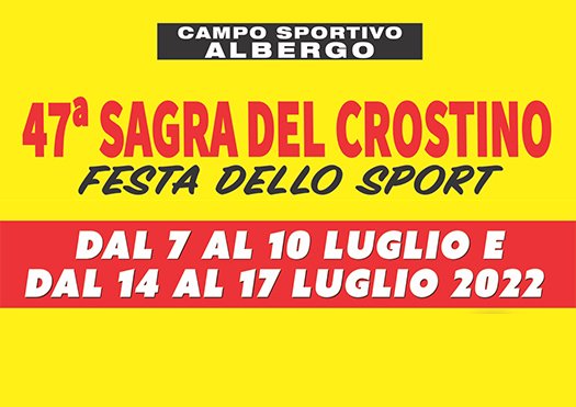 Locandina Sagra del Crostino a Civitella in Val di Chiana (Arezzo)