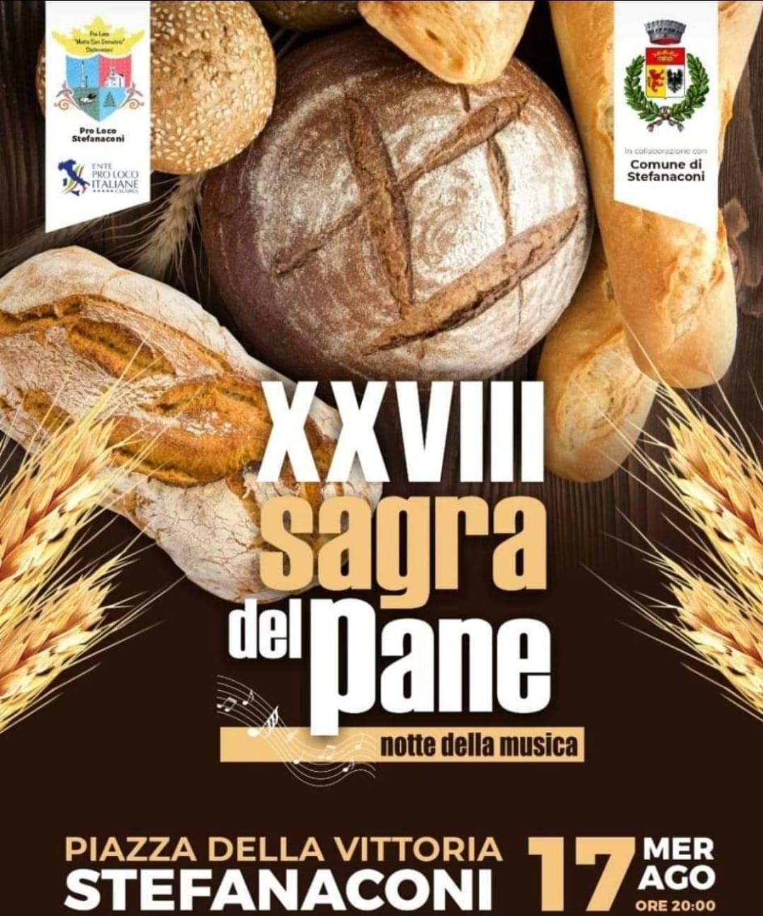Locandina Sagra del Pane a Stefanaconi (Vibo valentia)