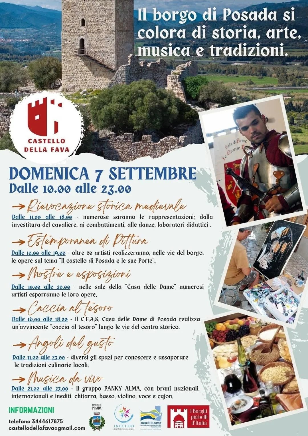 Castello della Fava – Rievocazione medievale a Posada 2025
