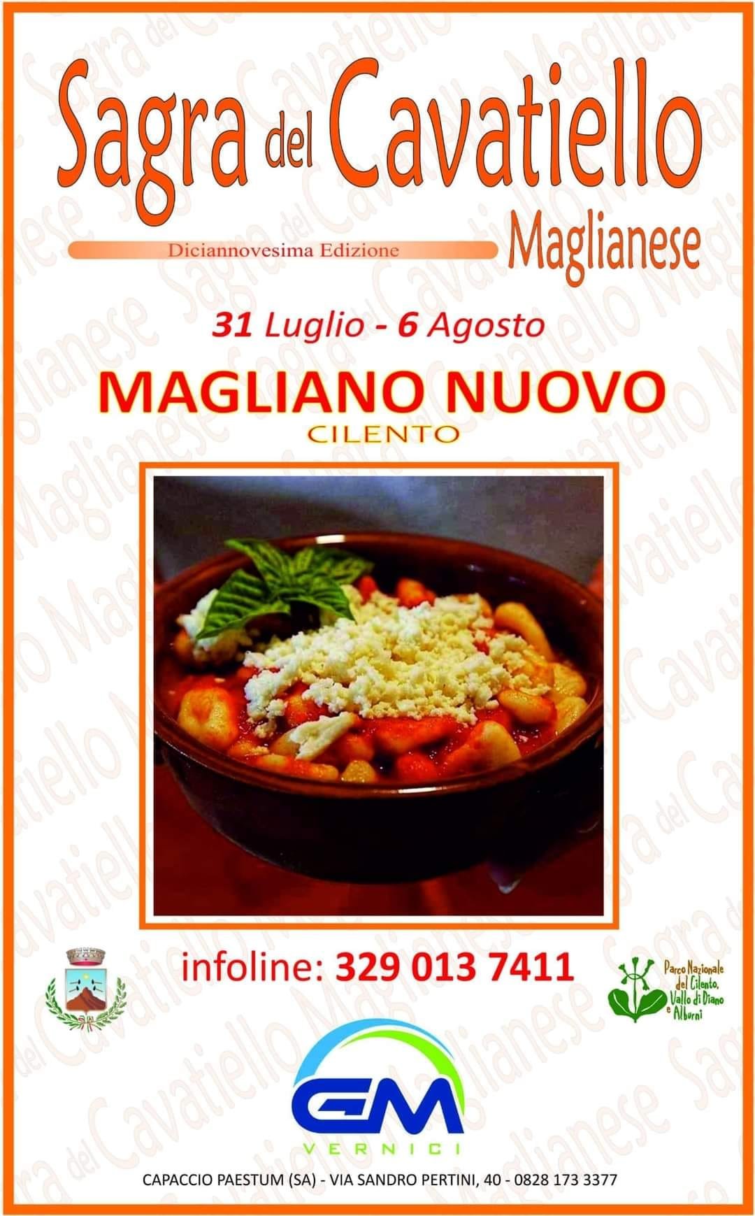 Locandina Sagra del Cavatiello Maglianese a Magliano Vetere (Salerno)