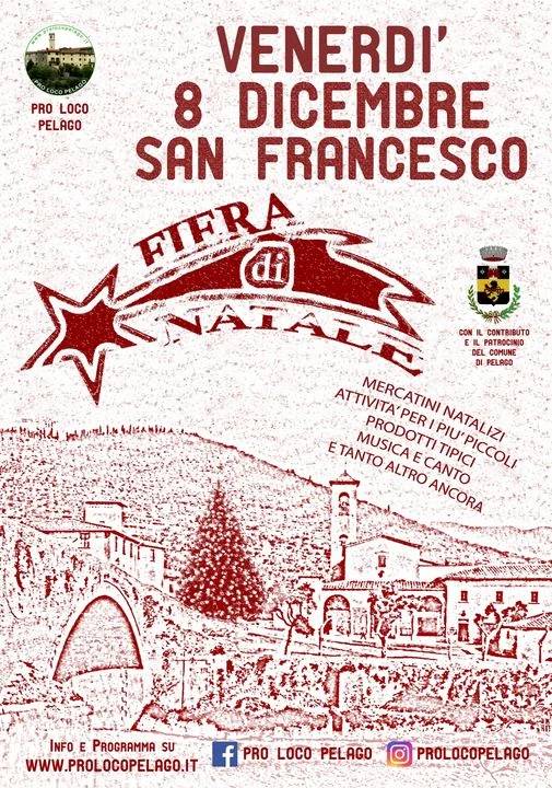 Locandina Fiera di Natale a Pelago (Firenze)