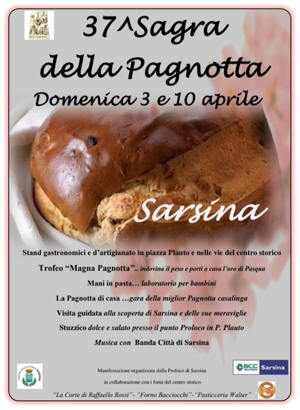 Locandina Sagra della Pagnotta a Montefiore Conca (Rimini)