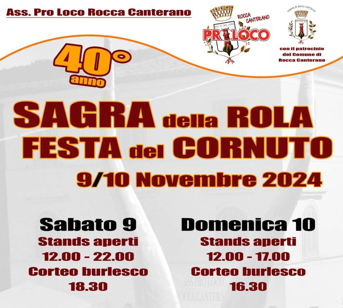 Festa del Cornuto - Sagra della Rola — Rocca Canterano