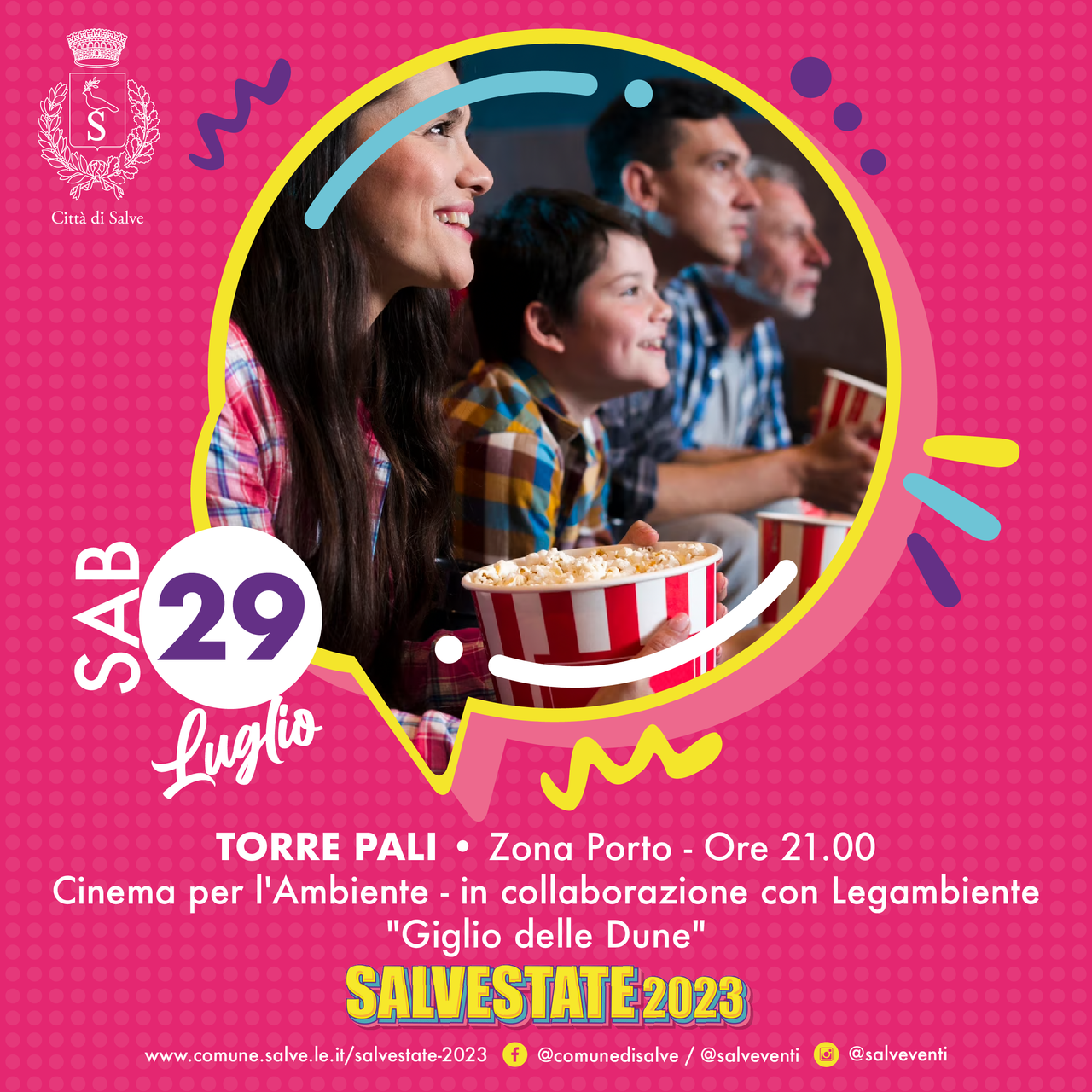 Locandina CINEMA PER L'AMBIENTE a Salve (Lecce)