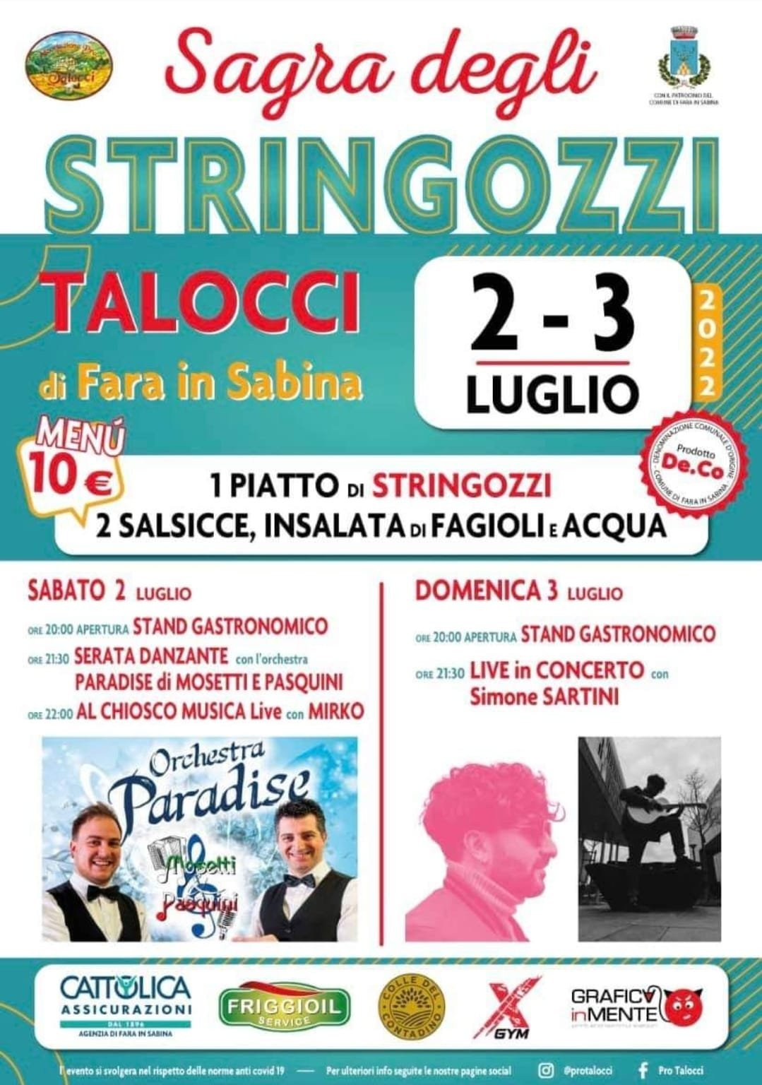 Locandina Sagra degli Stringozzi a Fara in Sabina (Rieti)