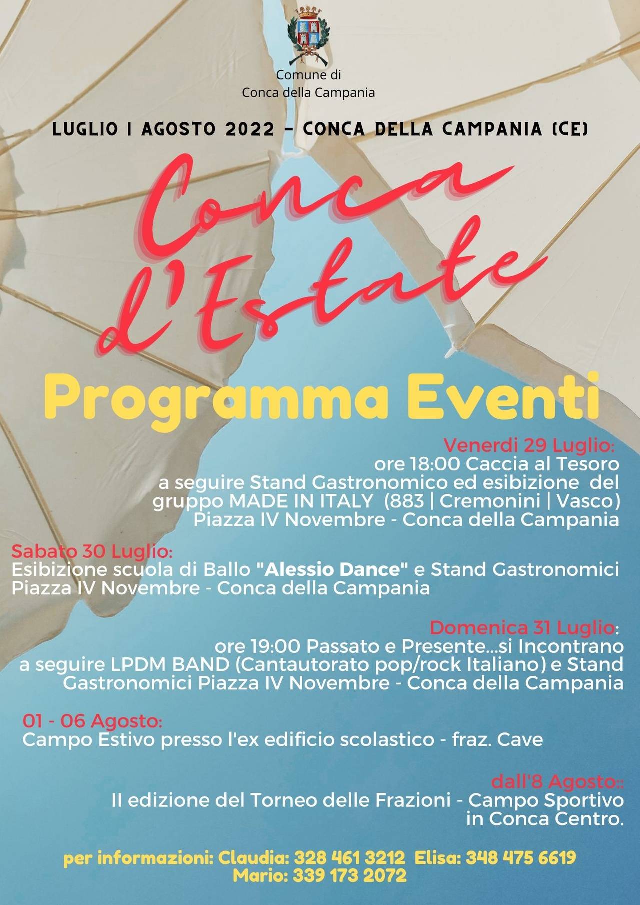 Locandina CONCA D'ESTATE a Conca della Campania (Caserta)