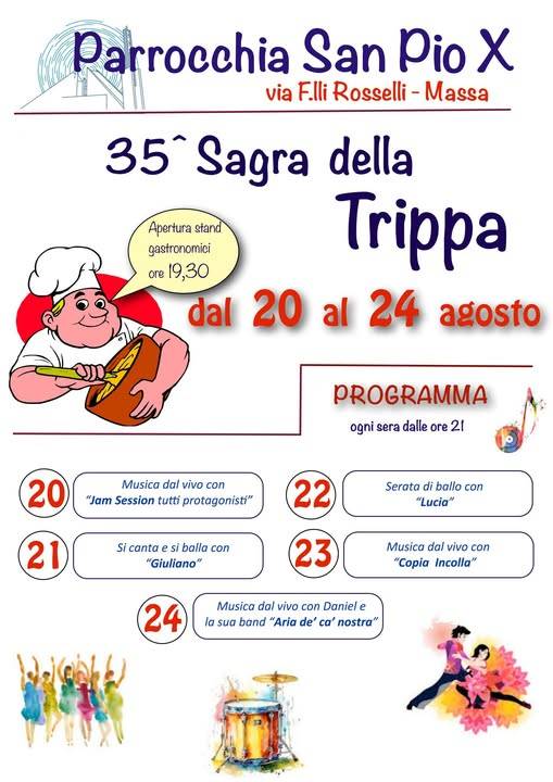 Locandina 35ª Sagra della Trippa 2025 a Massa (Massa-carrara)