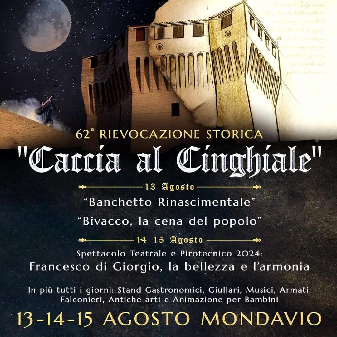 Locandina Caccia al Cinghiale 2024 a Mondavio (Pesaro e urbino)