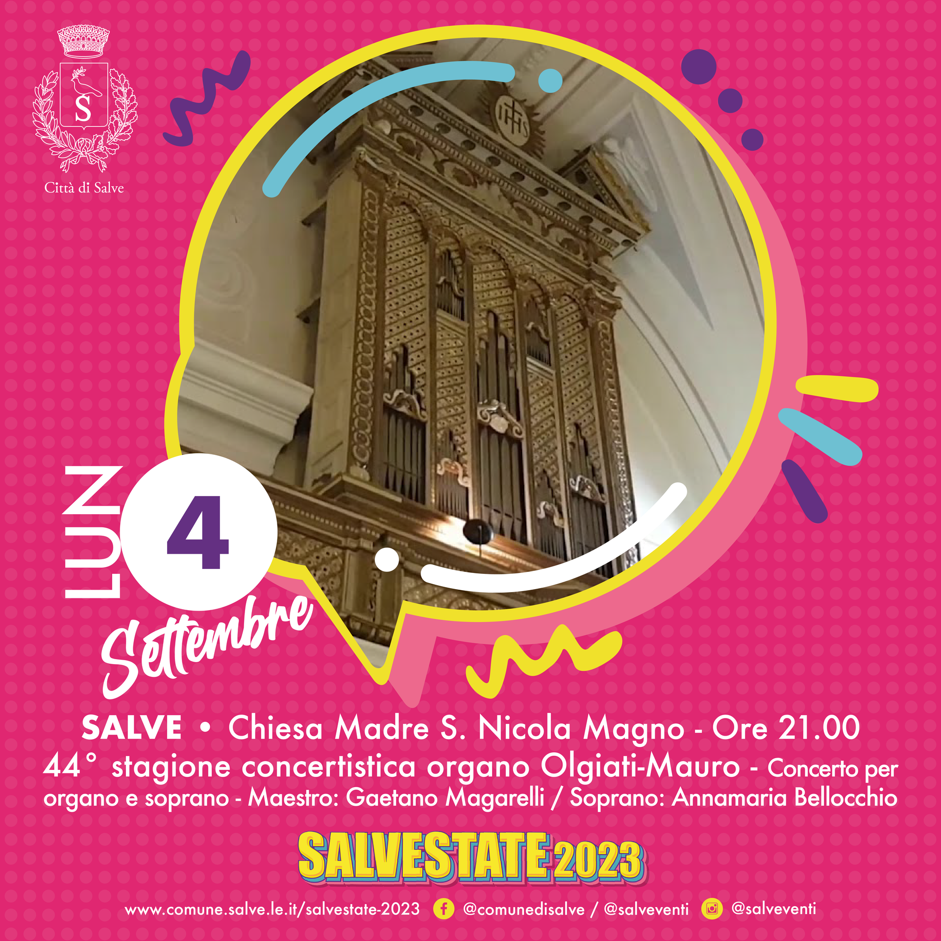 stagione concertistica organo Olgiati-Mauro — Salve