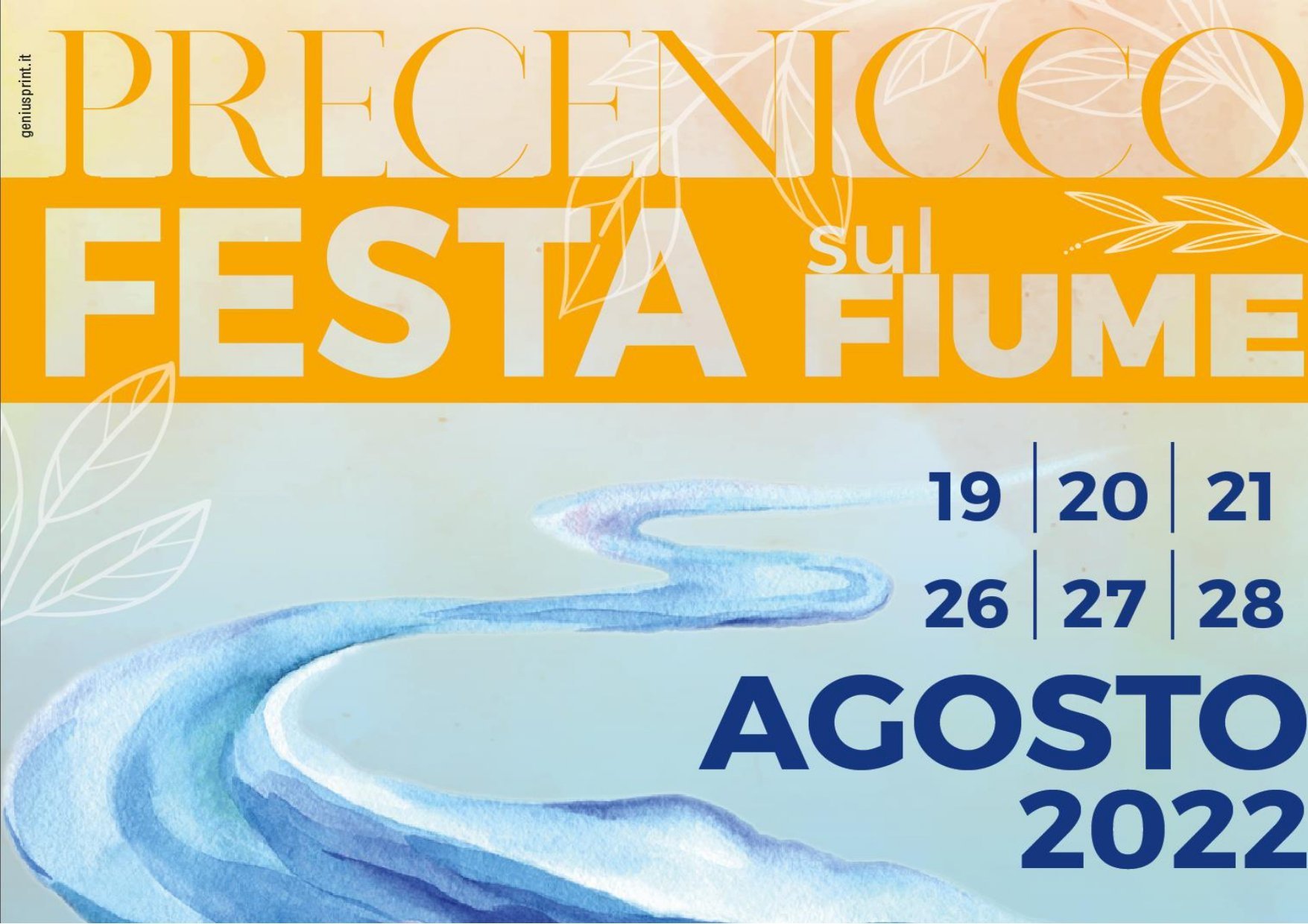 Locandina Festa sul Fiume a Precenicco (Udine)