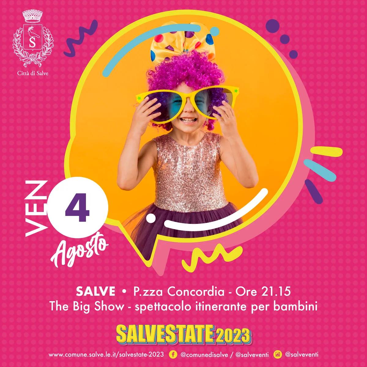 Locandina The Big Show a Salve (Lecce)