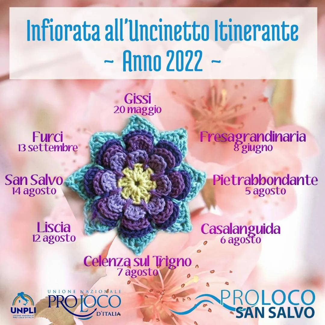 Locandina Infiorata all'uncinetto a Liscia (Chieti)