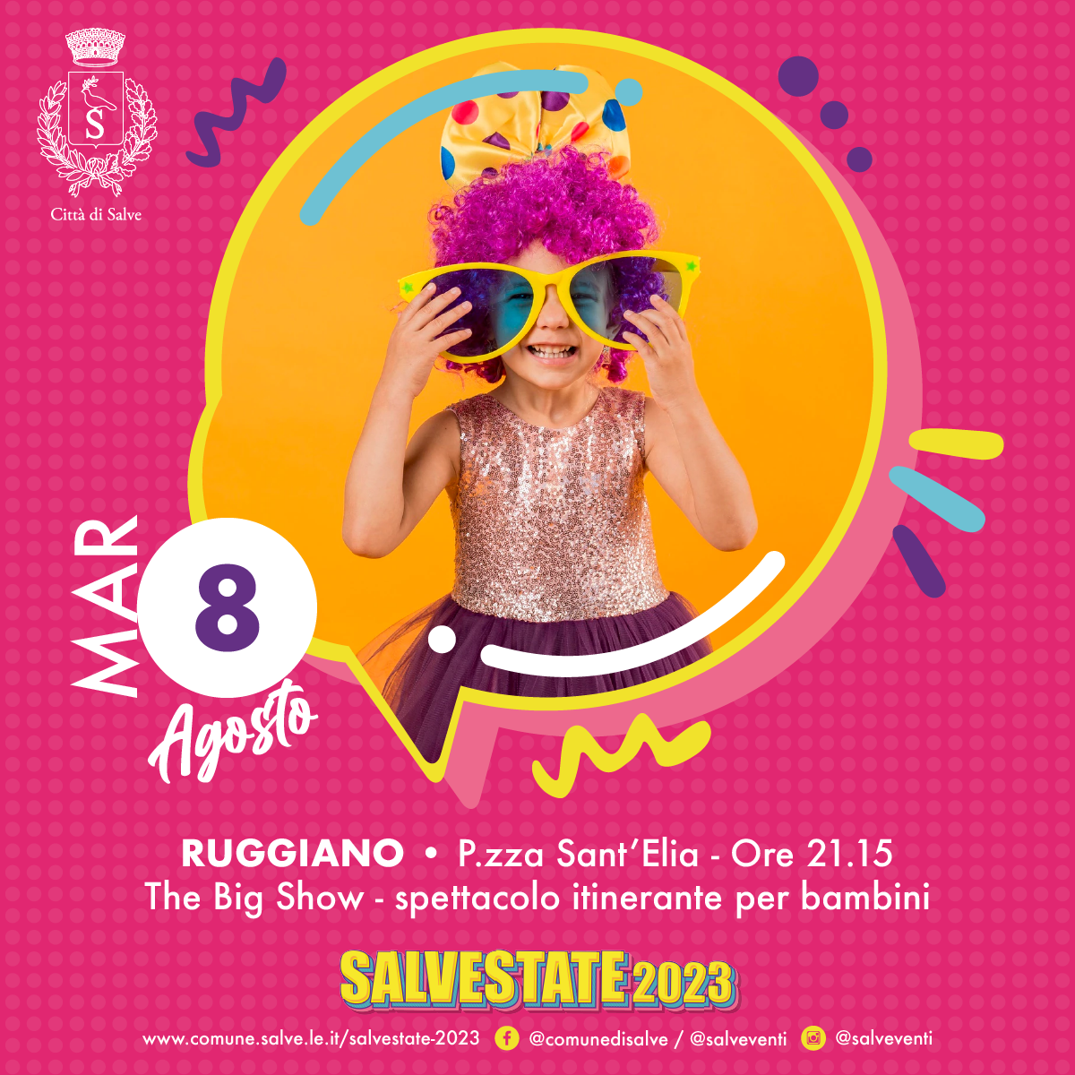 Locandina The Big Show a Salve (Lecce)