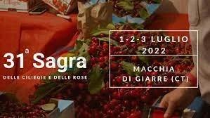 Locandina Sagra delle Ciliegie e delle Rose a Giarre (Catania)