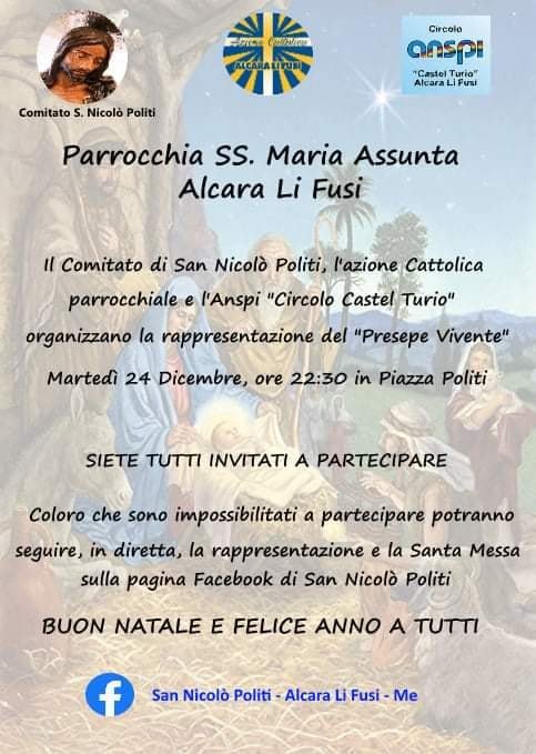 Rappresentazione del 'Presepe Vivente' — Alcara li Fusi