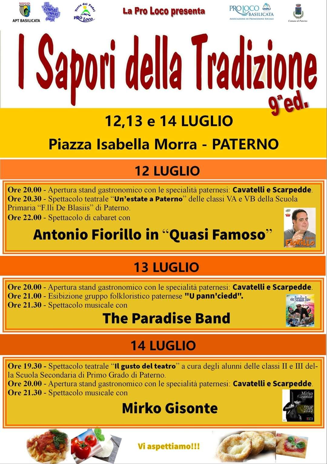 Locandina I Sapori della Tradizione a Paterno (Potenza)