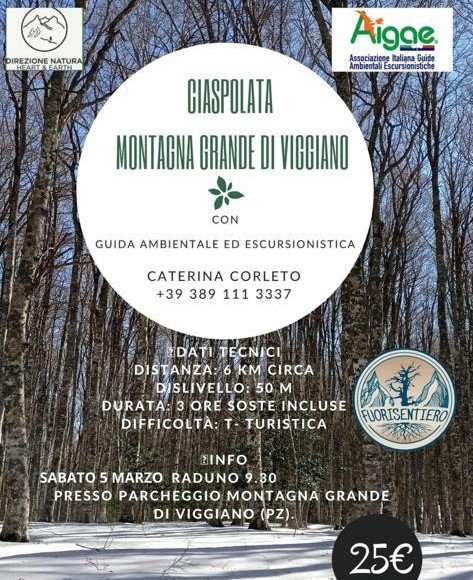 Locandina CIASPOLATA - Montagna Grande a Viggiano (Potenza)