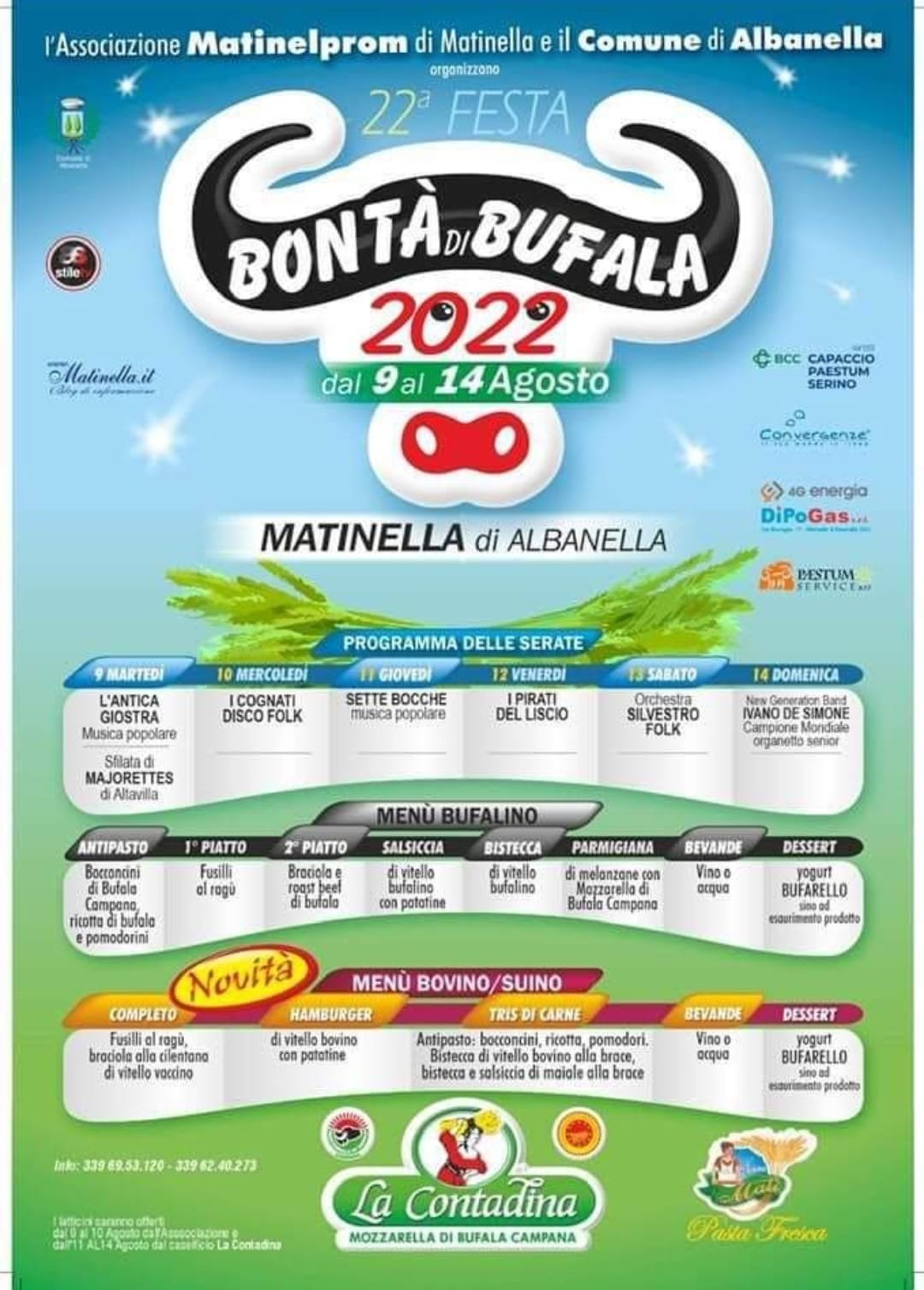 Locandina Bontà di Bufala a Albanella (Salerno)