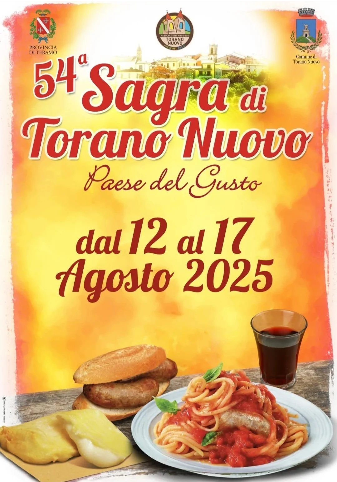 54ª Sagra di Torano Nuovo – Il Paese del Gusto ti aspetta ad agosto